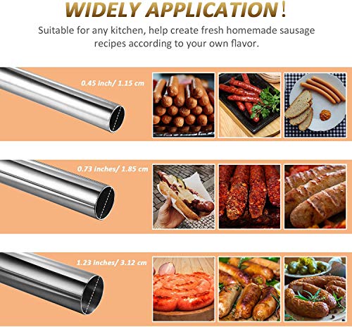 Liebhome Wurstfülltrichter für #5 Fleischwolf / Wurstfüllmaschine, Flansch: 57mm, Rohrdurchmesser: Ø 12mm/19mm/32mm(aus… – Bild 3