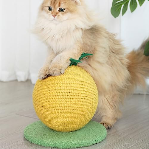 Rascador para gatos en forma de fruta de sisal ecológico miniatura 5