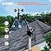 ECOWITT WS68 Wireless Anemometer Sensor, Solar Powered Wind Speed and Direction Sensor - Accessory Only, Can Not Be Used Alone