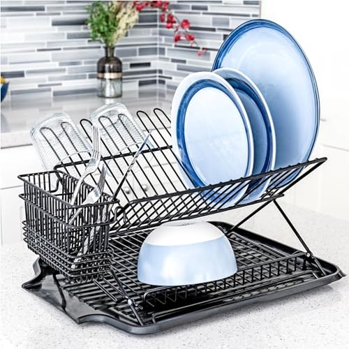 Better Houseware #1482/E Dish Drain Board Tray For Kitchen Counter Drying Rack Dish Drainer Tray Ideal Rigid Drainboard thumb #2