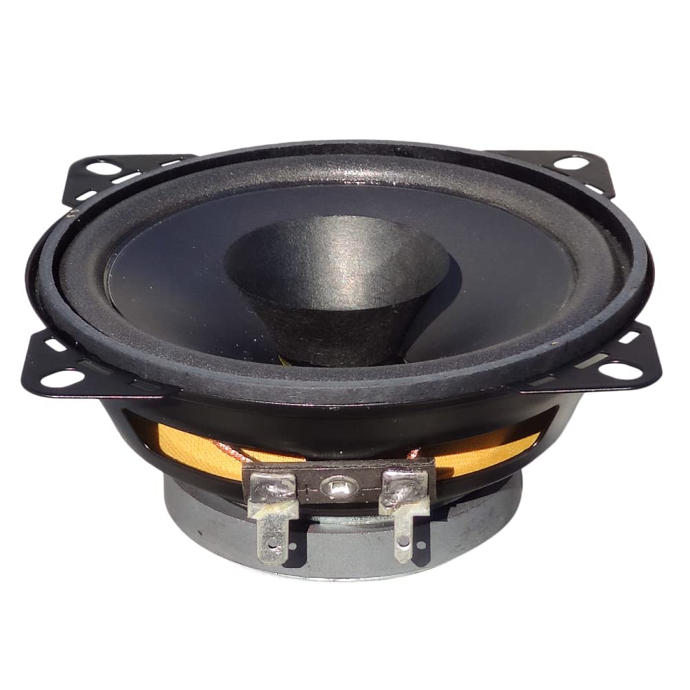 Speaker 2 Haut-PARLEURS Compatible avec PHONOCAR Basic 66121 Double cône 10 cm 100 mm 4'' de diamètre 20 Watt rms et 40 Watt Max 4 ohm 90 DB, la Paire
