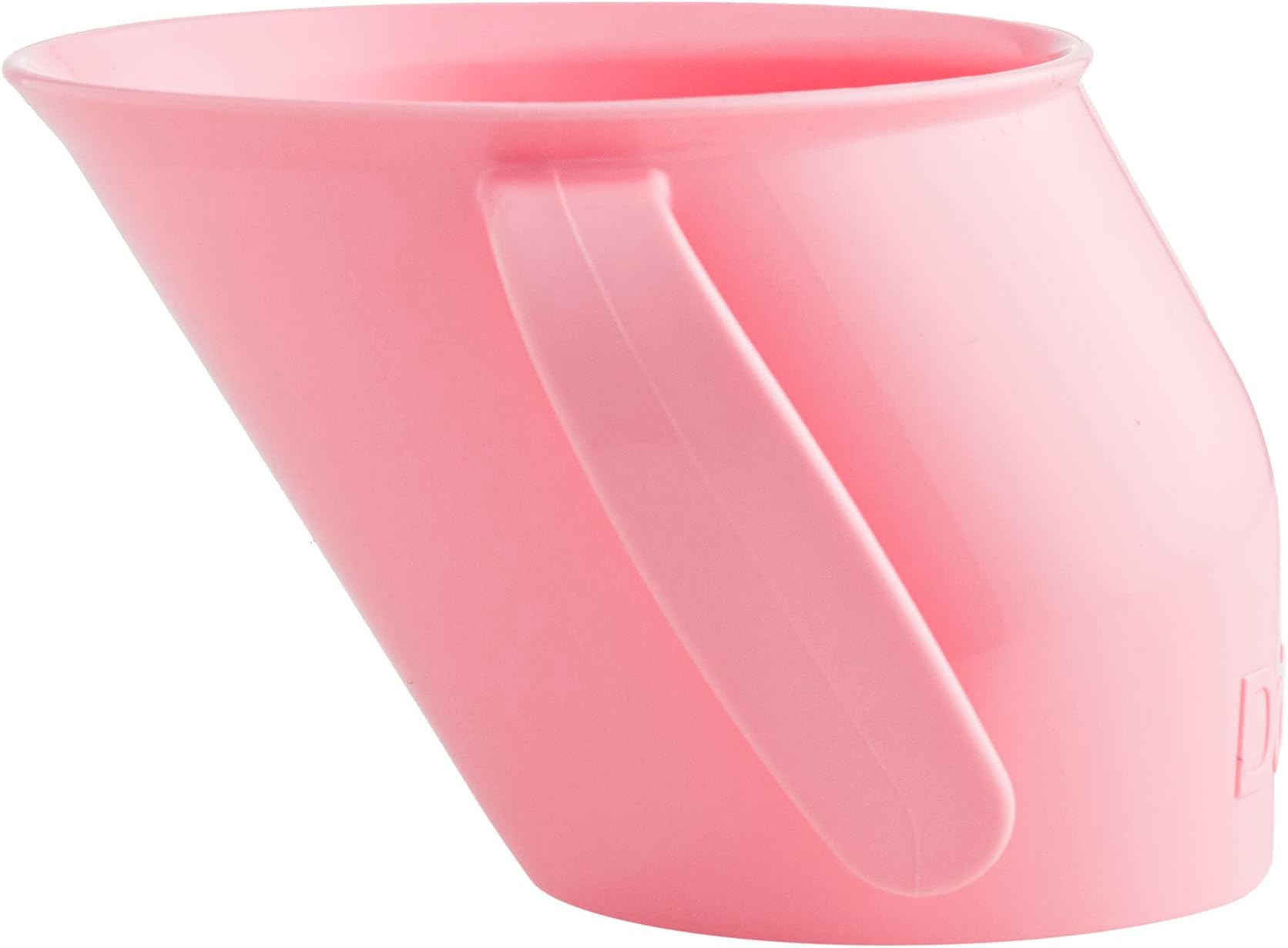 Doidy Cup, 6 Months +, Baby & Toddler First Open Cup, Ergonomic Slanted Design for Training & Learning to Drink, weaning Essentials for Milk & Water (Baby Pink)