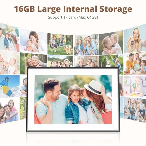 Image of Dragon Touch 10.1'' WiFi Digital Picture Frame - HD IPS Touch Screen Digital Photo Frame Display, Auto-Rotate, Share Photos /Videos Instantly via Free App Best Gifts for Birthday, Wedding, Mom，2 Pack