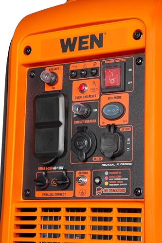 Image of WEN 2800-Watt Inverter Generator, Quiet, Portable, and Lightweight with Fuel Shut Off and CO Watchdog (56280iX)