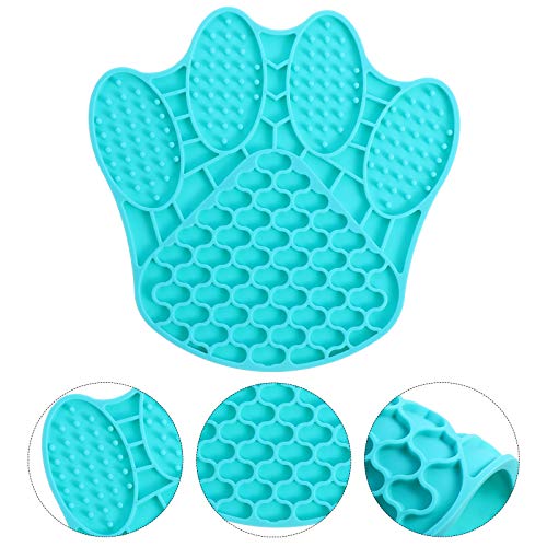 Pet Almofada de lamber de silicone para cães de alimentação lenta Tapete para lamber de manteiga de
