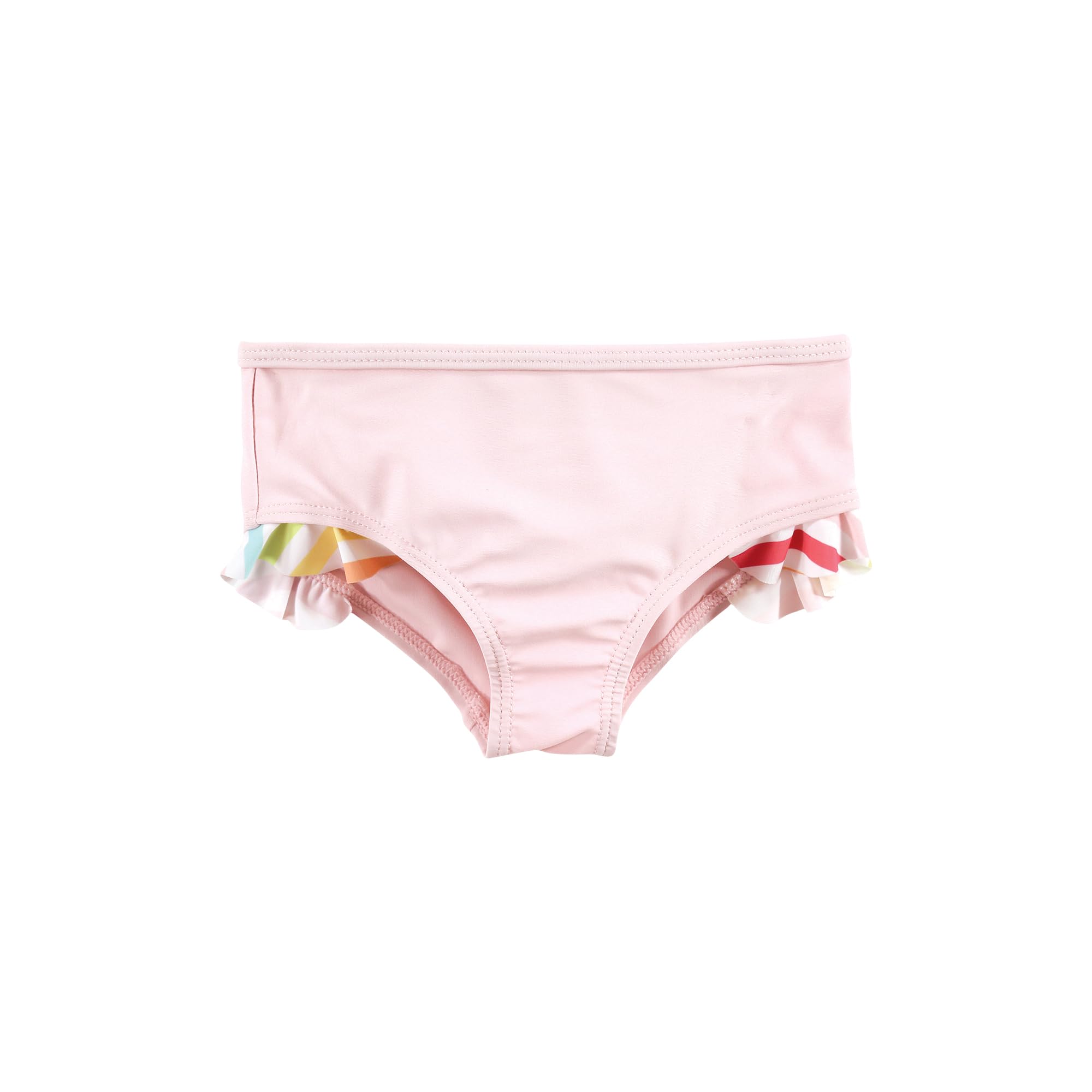 Hudson Baby Unisex Baby Swim Rashguard Set, Rainbow Stripe, 3T