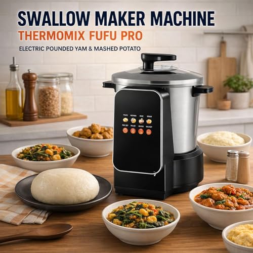 Máquina para hacer alimentos con pantalla táctil y olla antiadherente de 6L 7