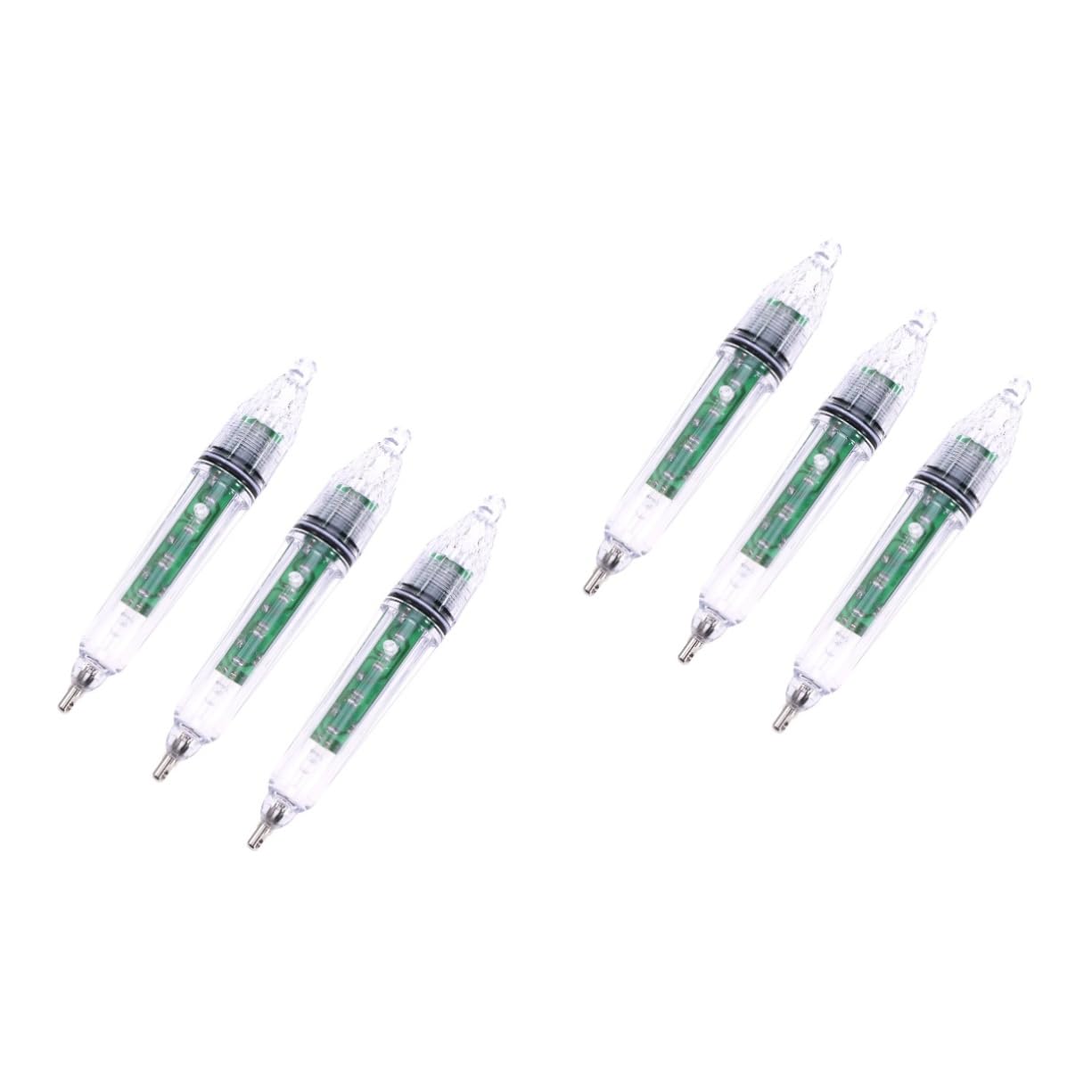Uonlytech 6piezas Luz Led De Atracción para Pesca Agua Dulce Antioxidante Señuelo Luminoso para Pesca Profunda Ríos y Lagos