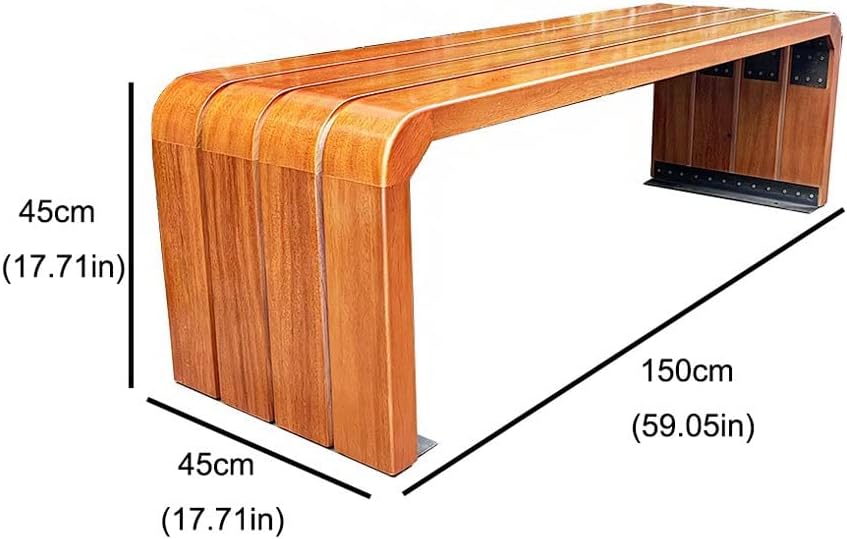 Patio Benches for Outdoors Simple Park Bench Square Garden Landscape Outdoor Leisure Suitable for Courtyard Backyard Garden Benches for Outdoors