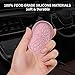 ME.FAN Car Coasters for Cup Holders [4 Pack] - 2.75In Silicone Auto Mug Mats - Universal Non-Slip Recessed Car Interior AccessoriesDusty Rose