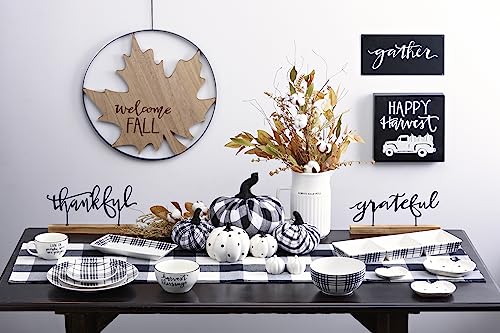 Primitives-by-Kathy-Stoneware-Dessert-Plate-this-durable-stoneware-dessert-plate-features-an-all-over-black-plaid-design-for-any-occasion Primitives by Kathy Stoneware Dessert Plate this durable stoneware dessert plate features an all over black plaid design for any occasion