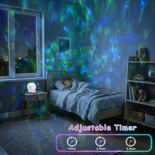 Image of Galaxy Projector for Bedroom, Galaxy Light Projector with 41 Lighting Modes, Starry Nebula Ceiling Night Light with Timer and Remote, Room Decor, for Christmas, Birthdays