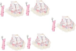 Didiseaon 5 Conjuntos De Roupas De Coelho Para Animais De Estimação Vestido De Coelho Roupas De Hamster Roupas De Gatinho Roupas De Coelho Trajes De Gatinho Decoração De Verão Ao Ar