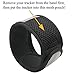 Reflective Ankle Wear Band with Mesh Pouch for Fitbit Flex/ 2, Fitbit One, Fitbit Zip, Fitbit Alta, Fitbit Charge 2 Activity Tracker - Give your A More Accurate Count While Biking, Large