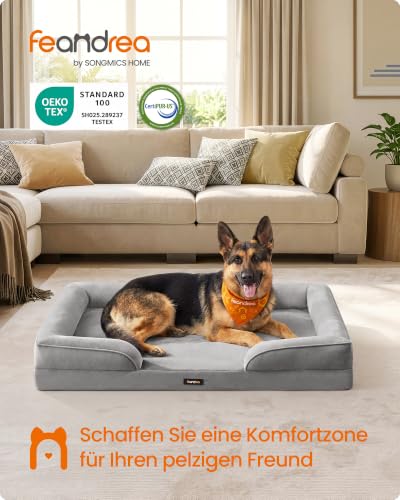 Feandrea Orthopädisches Hundebett, Hundekissen, 122 x 85 x 17 cm – Ansicht 2