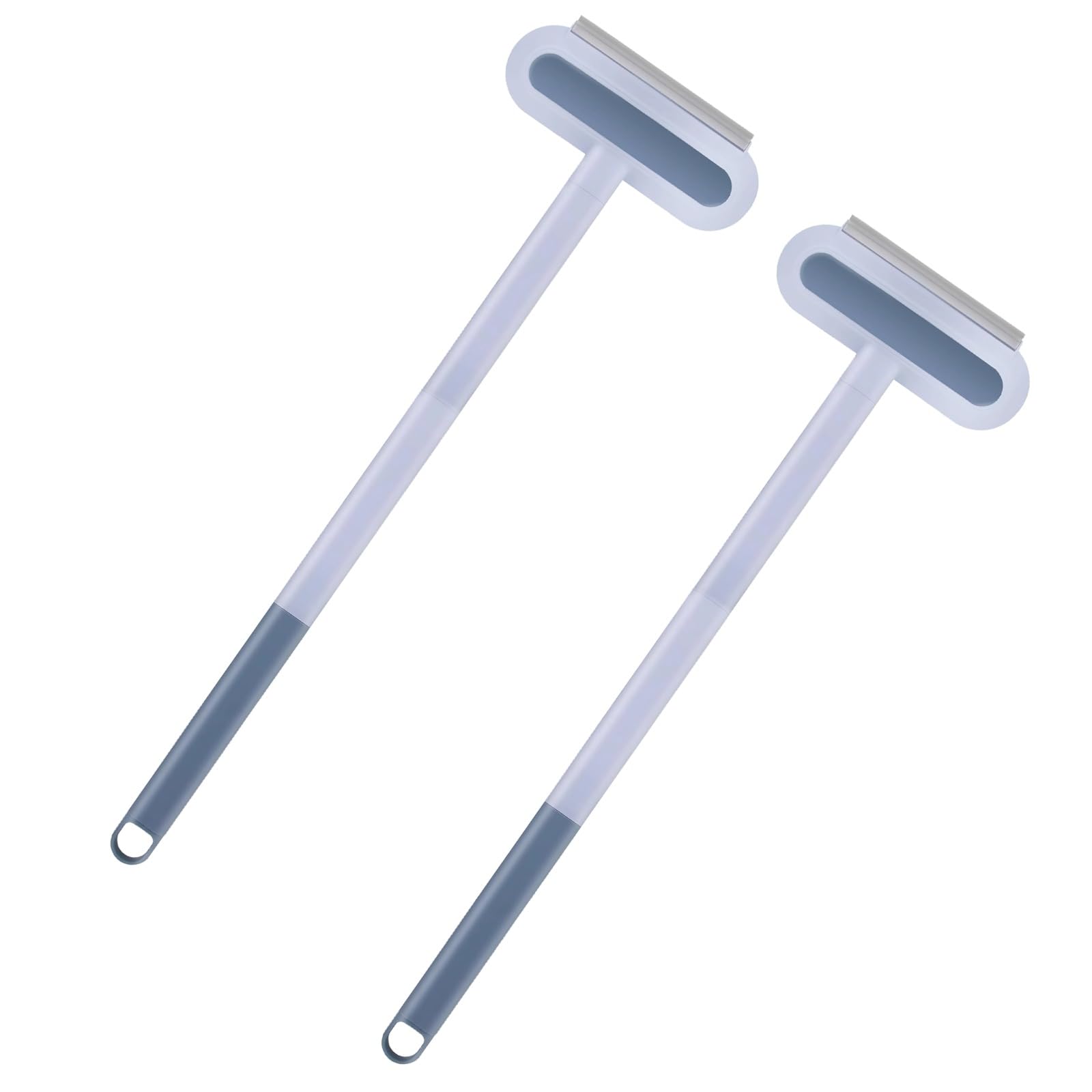 2 pezzi, spazzola multifunzione per rimuovere peli di animali domestici, con manico lungo, lavabile, 60 cm, per gatti e cani, per mobili, tappeti e finestre, spazzola per la pulizia