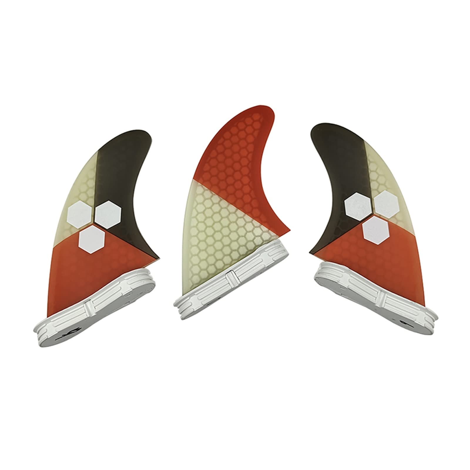 Motor de Kayak, Aletas de Surf aletas G5/G7 Color rojo tabla aleta panal en 3 unids/set Accesorios(Red M)