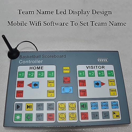 Marcador digital LED para baloncesto 160x85 cm con soporte miniatura 4