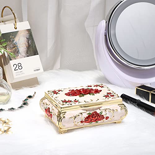 SUMTree Portagioie vintage con coperchio in