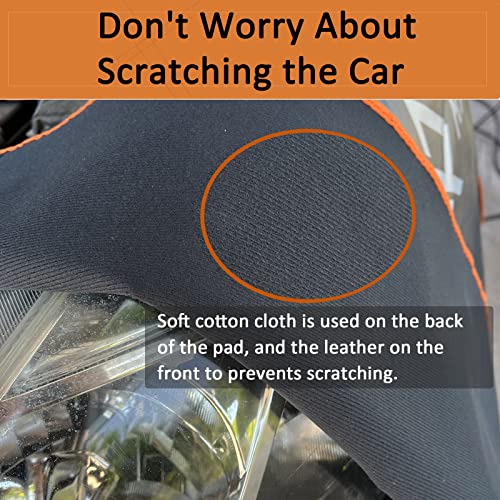 Rayiou 3-Piece Magnetic Fender Covers For Mechanics, Durable Microfiber Leather, Anti-Scratch Car Fender Protector Mats For Sedan Truck Or Station Wagon Automotive- Size M #TOP2