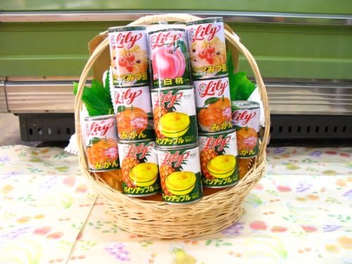 Amazon 缶詰め盛りかご プレゼント お見舞い お供え 山城果物店 フルーツの缶詰 瓶詰 通販