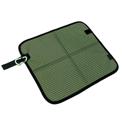 Cojín de asiento de estadio, impermeable, con clip de mosquetón, cojín de asiento portátil para camping, senderismo, avión, viajes, eventos deportivos, césped, parque, suelo húmedo