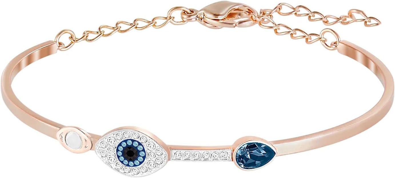 J.Rosée Fashion Jewelry Swarovski Elements Crystal Rose Gold Plated Eye Bracelet for Women Gift Packing JR-1206