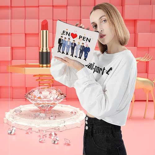K-POP Music Travel Makeup Bag Kpop Song Lover Reusable Zipper Bag South Korea Star Team Fans Gift (Elove)3