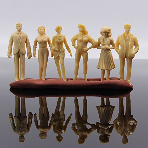 P2501B 24Pcs Model Trains Architectural 1:25 Unpainted Figures G Scale Sitting And Standing Person Model Railway Layout New #TOP3