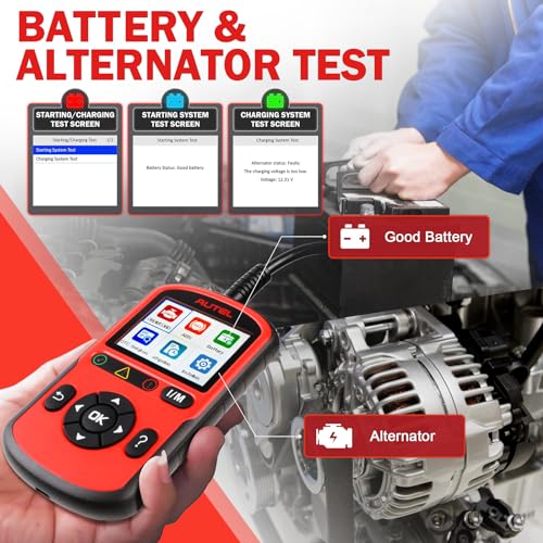 Autel AUTOLINK AL549 2024 Check Engine Code Reader Abs Diagnostic Tool, Universal Car Battery & Alternator Test, Upgrade Ver. Of Autel Al519 Maxilink Ml519 Obdii Can Diagnostic Scan Tool thumb #3
