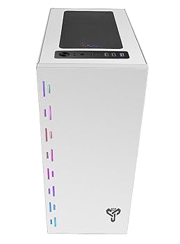 Amazon.co.jp: 光る 七色 グラデーション 自作 pcケース ミドル