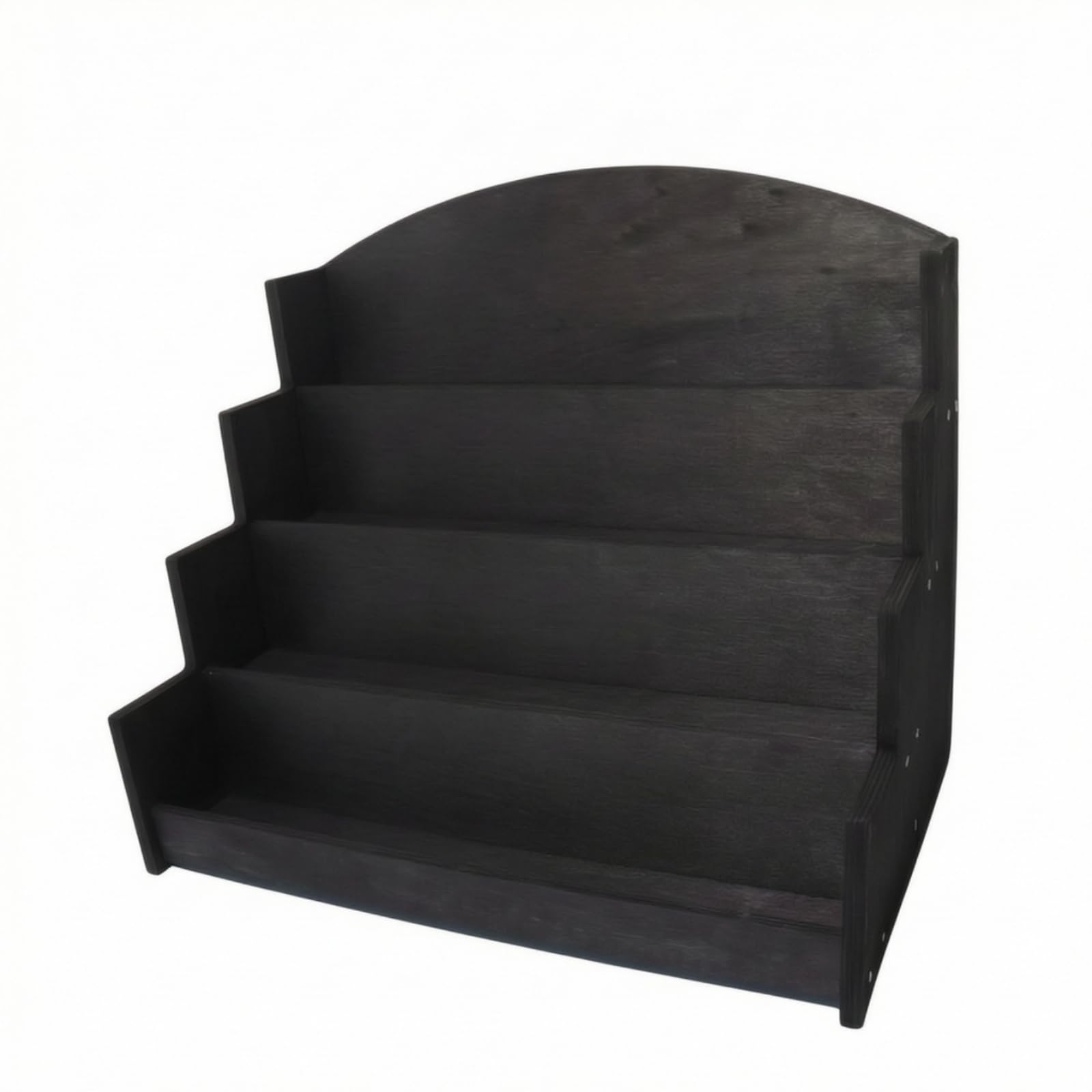 Organizador con Estantes Escalonados Ahorra Espacio Organizador Cartas Vertical Expositor Tarjetas para Escritorio, Aula, Negro, 41.5 26.2 36.5cm