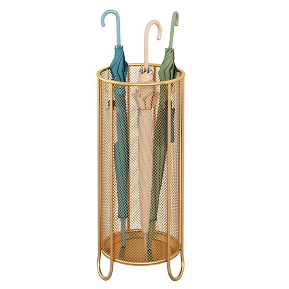 Porte-parapluies creux moderne doré pour en finir avec le désordre dans l'entrée