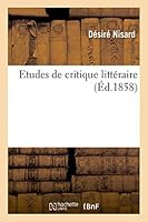Etudes de Critique Litta(c)Raire 2013467516 Book Cover