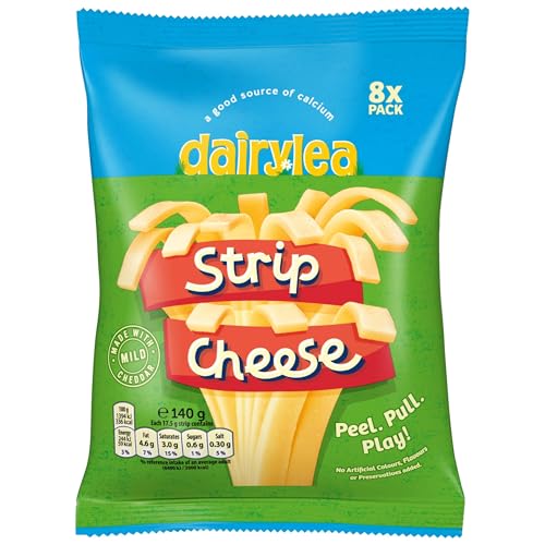 Dairylea Strip Cheese 8 Pack Cheese Snack, 140g