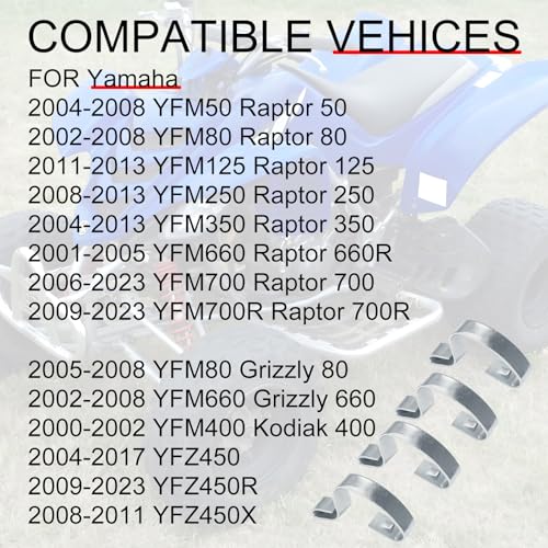 Image of Air Box Latch Hook for Yamaha Raptor 50 80 125 250 350 660R 700 700R Grizzly 80 660 Kodiak 400 YFZ450 YFZ450R YFZ450X 2000-2023 5TH-14436-00-00