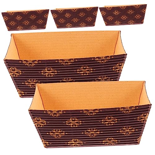 MAGICLULU Mini Loaf Baking Pans e Cake Baking Paper Liners in Carta Resistente al Calore, Set da 25 Pezzi Impilabili per Cottura Uniforme, per Ristoranti, Panetterie e Uso Domestico