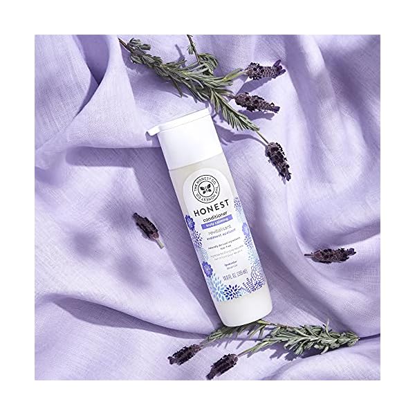 The Honest Company Silicone-Free Conditioner | Gentle for Baby | Naturally Derived, Tear-free, Hypoallergenic | Lavender Calm, 10 fl oz