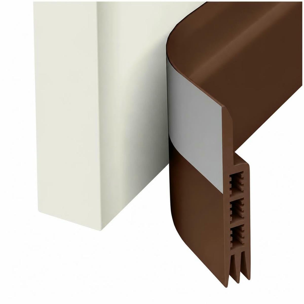 1Pc 1 Meter Door Bottom Sealing Strip Self-Adhesive Aoors and,Sound Insulation, Windproof, Porous Sealing Strip-Brown 5pcs
