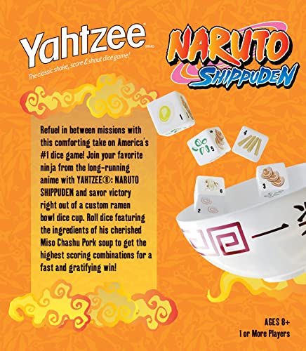 image for USAOPOLY YAHTZEE: Naruto Shippuden | Collectible Ramen Bowl Dice Cup |