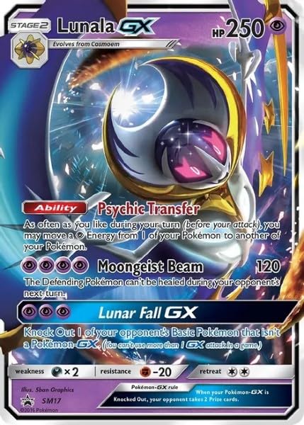 Amazon.com: Pokemon - Lunala GX - SM17 - Black Star Promo - Ultra