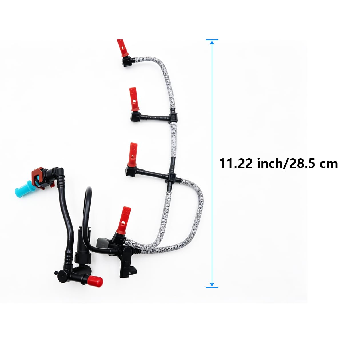 Huba Fuel Leak Off Pipe 4M5Q9K022AG 1521487 - Boquilla de inyección diésel con sensor para CMax Focus Mondeo IV 1,8 Tdci Transit