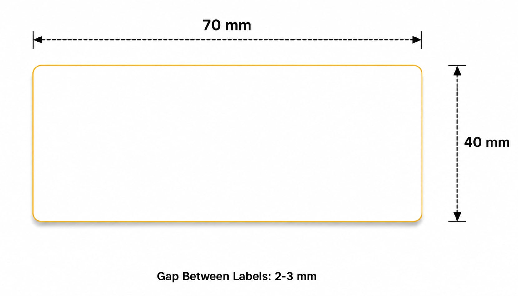 Étiquette Thermique Direct 70x40 mm | Étiquettes D’expédition - Autocollantes Thermiques - 3 Rouleaux - 2250 Étiquettes Professionnelles