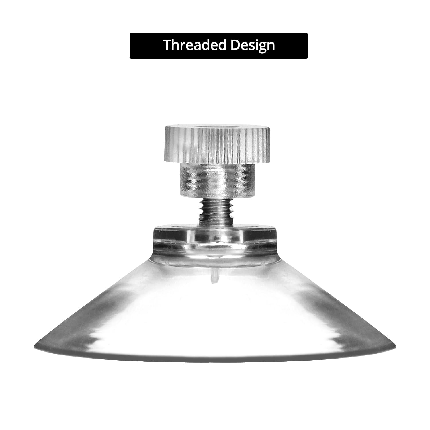 QWORK ventosas para cristal Ø 40mm con tuerca moleteada, 40 piezas