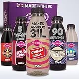 Florida Soda Syrup Compatible With Sodastream - Retro Flavours Aspartame Free Cream Soda, Cloudy Lemonade, Ginger Beer, Cherry Cola & Dandelion and Burdock