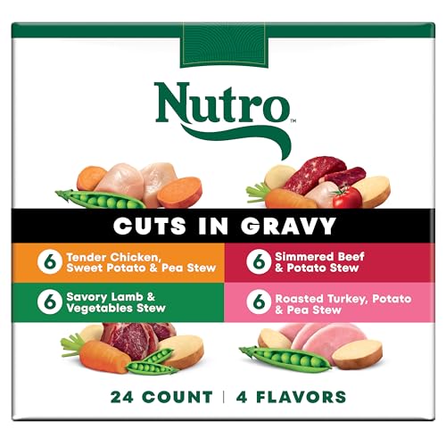 Image of Nutro Cuts in Gravy Wet Dog Food, Recipe Variety Pack, 3.5 oz, 24 Count