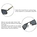 ZHILE 8-base Curve Wrap Metal Frame Polarized Sunglasses for Men (Black frame Grey Lens, 57)…