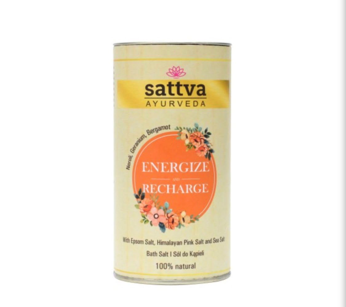 Sattva Ayurveda Energize & Recharge BathSalt | Soothing and Relaxing Bath | After-Gym Relaxation | For Muscle Relief, Relieves Aches & Pain | Body & Foot Spa|Calming (300 grams)-image-45