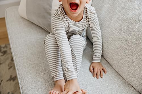 Copper Pearl Two Piece Long Sleeve Toddler Pajamas PJ Sets for Boys and Girls - Adorable Pattern Pajamas, Breathable Fabric to Keep Cool While Sleeping, Sizes 12 Months to 5T - Everest4