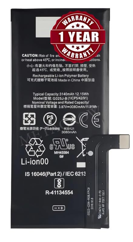 Image of Original G025J-B Battery Compatible for Google Pixel 4a (4G) - (3140mAh) - 1 Year Warranty BC46